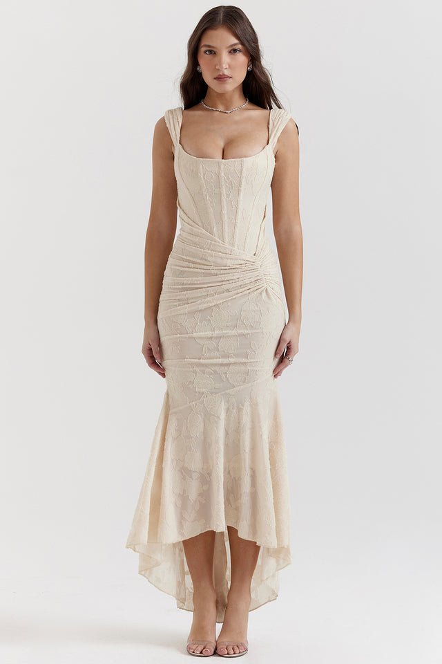 Celeste Draped Corset Gown