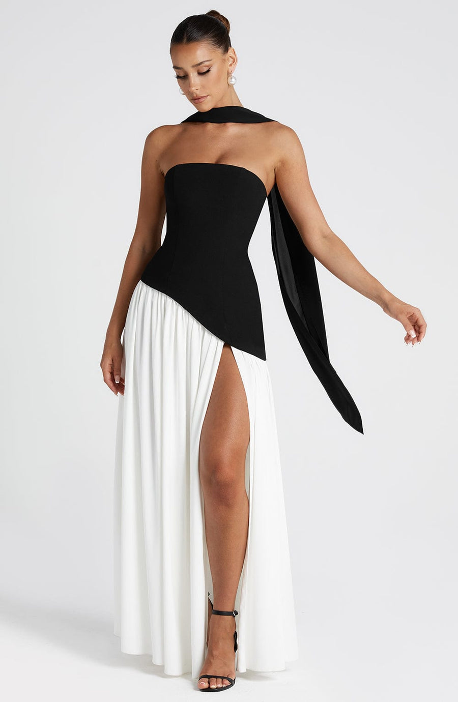 Kalinda - Crimson Allure Dress
