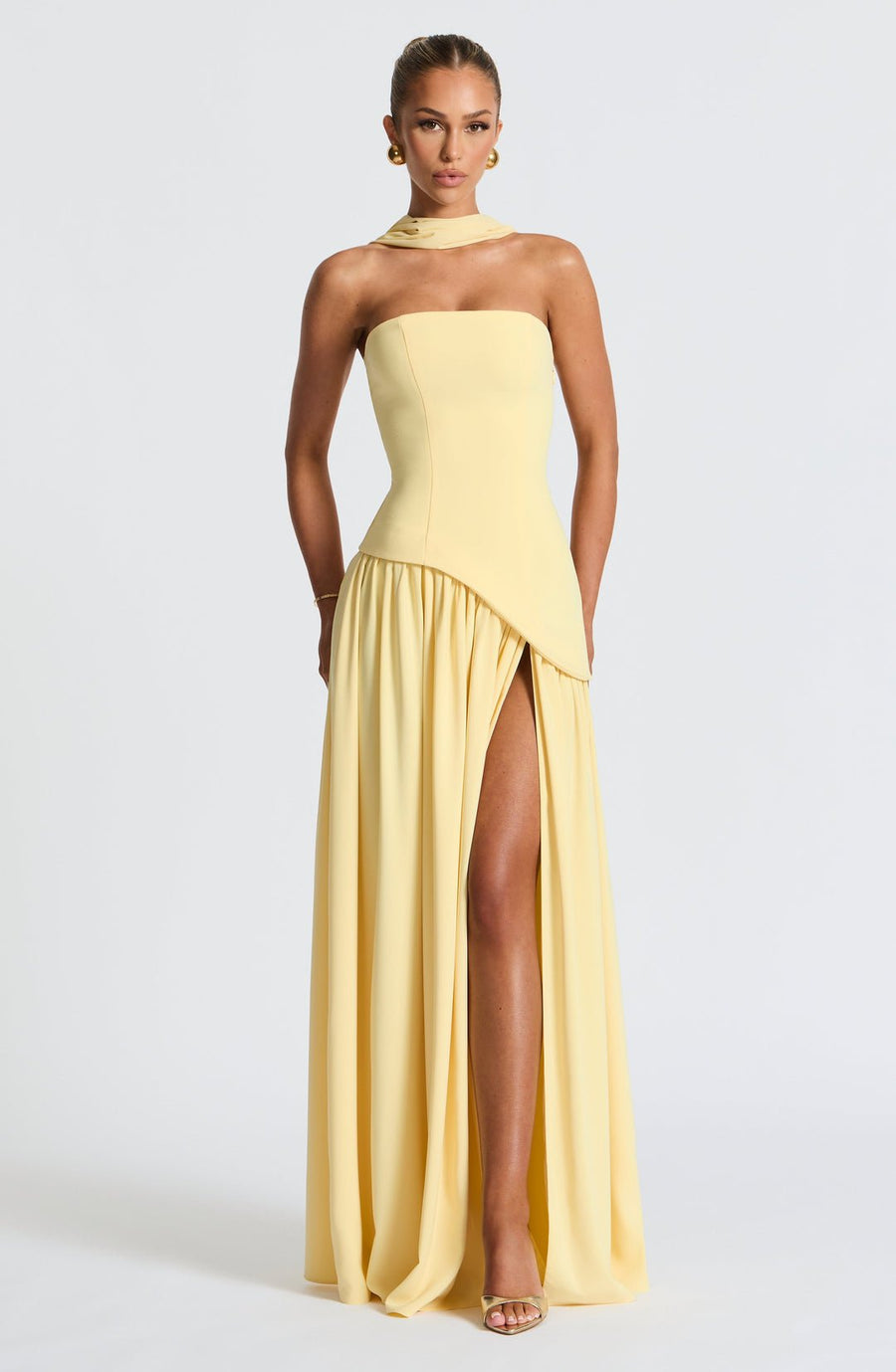 Kalinda - Crimson Allure Dress