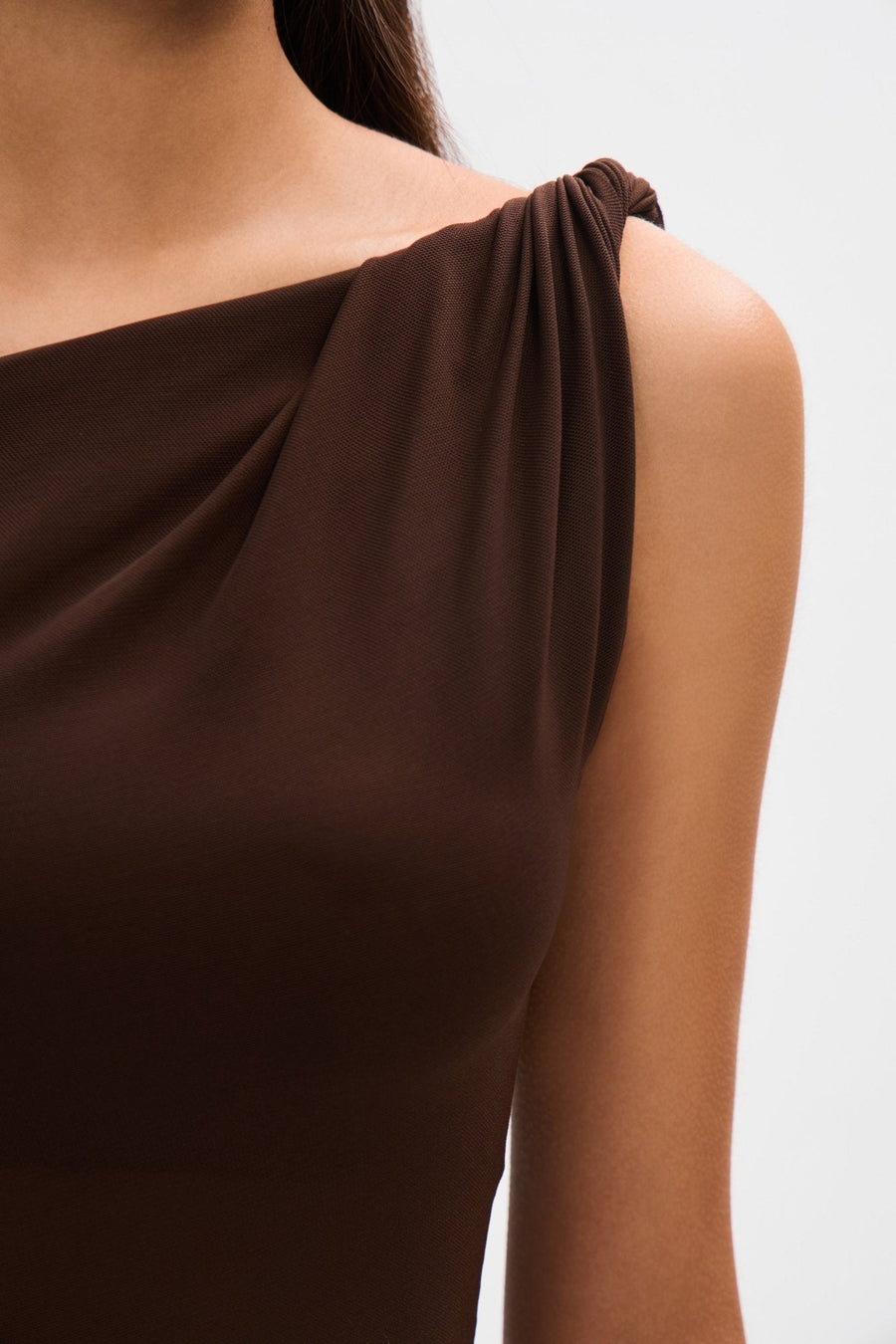 Lizzie - One-Shoulder Ruched Maxi Dress