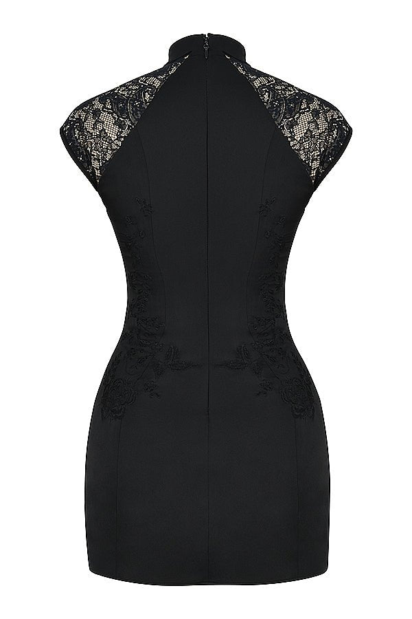 Midnight Magnolia Mini Dress