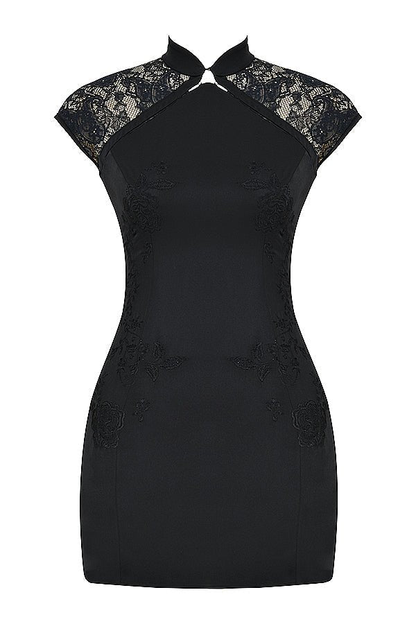 Midnight Magnolia Mini Dress