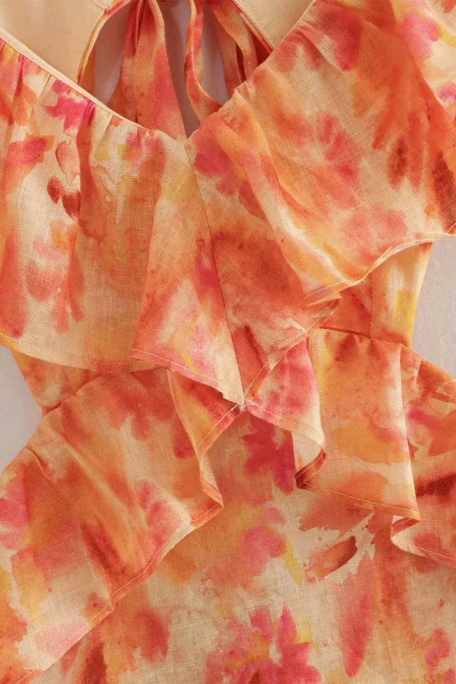 Renata - Ruffle Strap Summer Maxi Dress